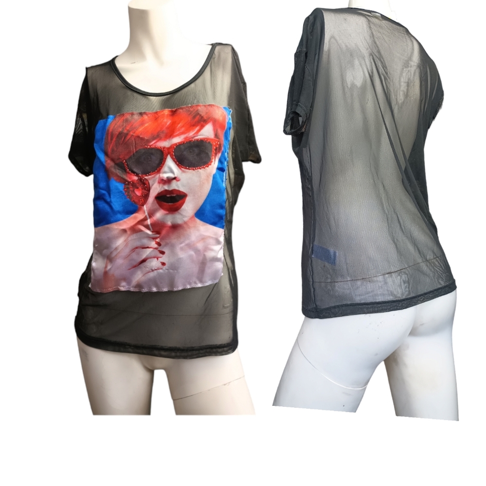 Love Nation mesh blouse